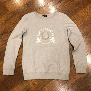 A.P.C. Bad Godesberg Crest Logo Gray Classic Sweatshirt Size XS